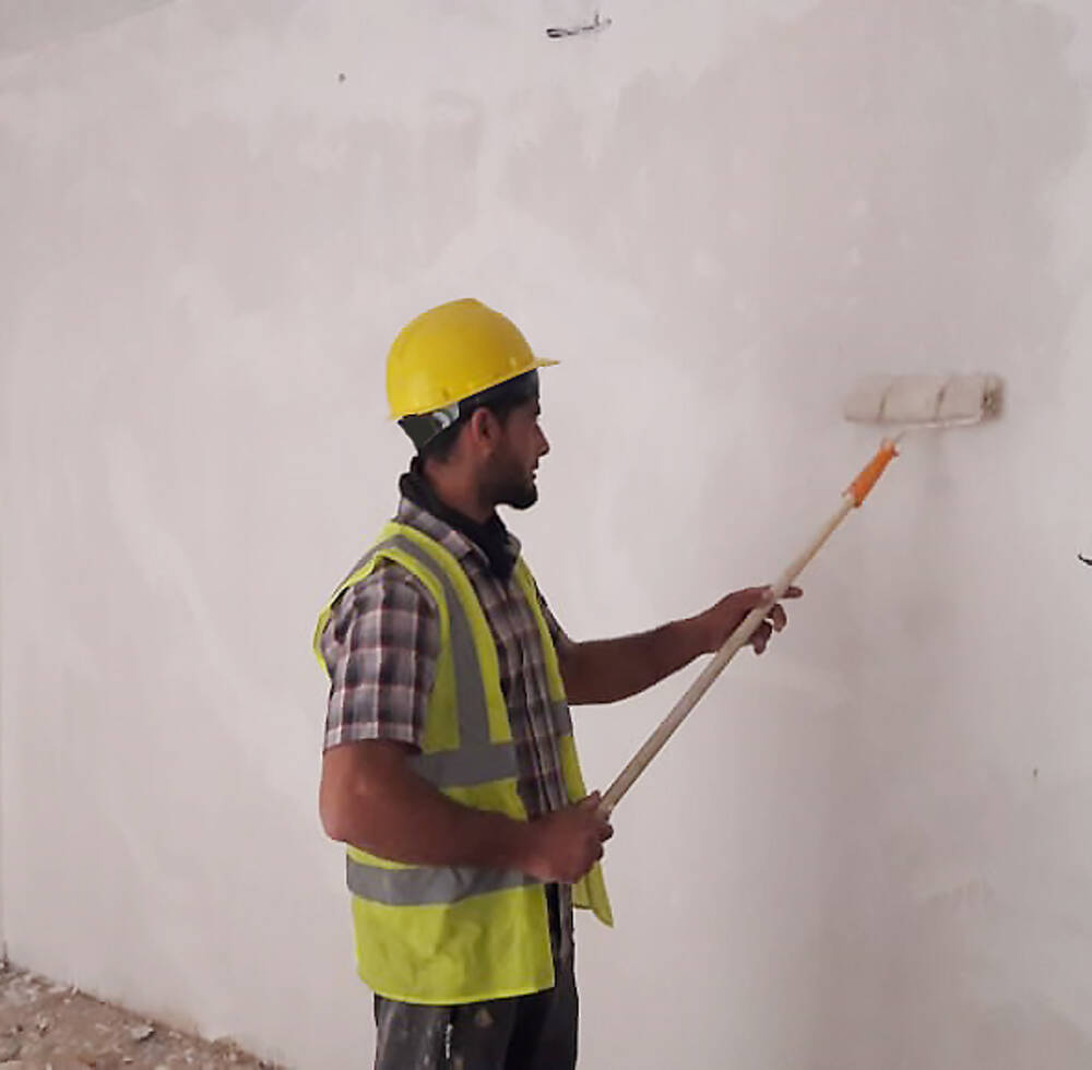 Mohammed Madi Ahmad, skilled labourer from a rural town of Yathrib, Iraq, was fortunate to be able to earn salary during the COVID-19 outbreak thanks to ongoing EU-funded house rehabilitation project. 28 April 2020, Yathrib, Iraq
