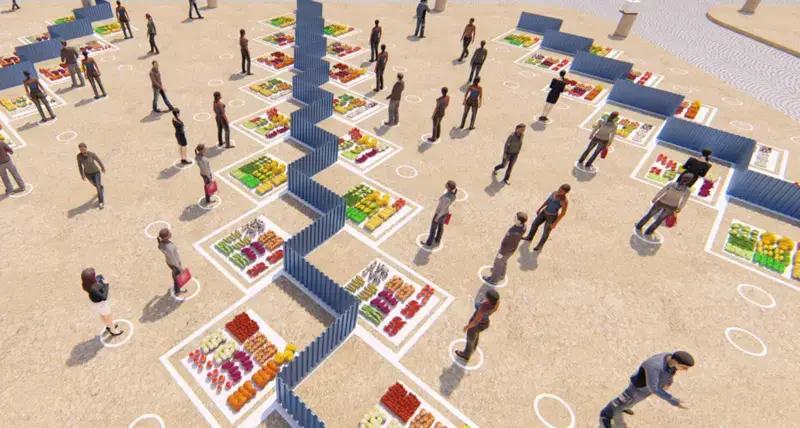 The proposal for the layout of the markets in Ethiopia drawn up by UN-Habitat planners